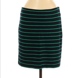 Banana Republic Blue and Green striped skirt
